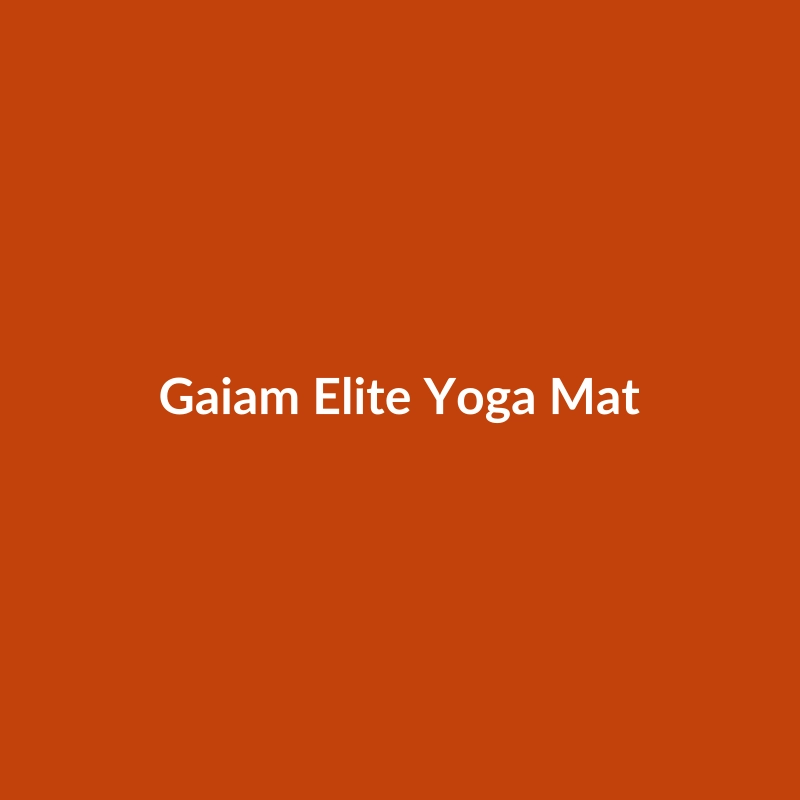 Gaiam Elite Yoga Mat in Red, Gray, and Green, designed for advanced weightlifting and fitness.