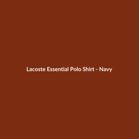 Lacoste Essential Navy Merino Wool Polo Shirt for Men, Classic Fit, available in sizes XS to 3XL.