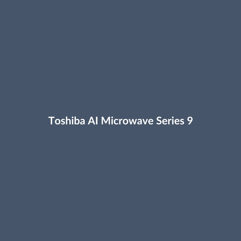 Toshiba AI Microwave Series 9 in Matte Black, showcasing its smart features and modern design.