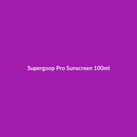 Supergoop! Pro Sunscreen 100ml bottle, formulated for sensitive skin with peptides, salicylic acid, and glycerin.