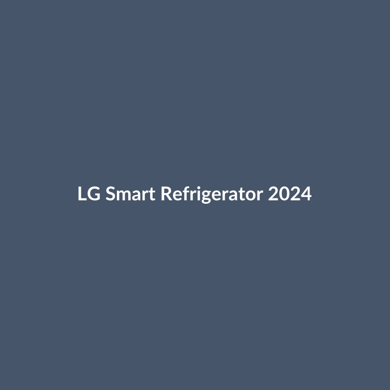 LG Smart Refrigerator 2024 in Stainless Steel finish, showcasing its modern design and smart features.