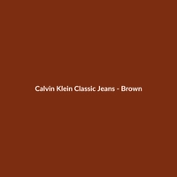Calvin Klein Classic Jeans in Brown for Men, featuring a tailored fit and 100% cotton material.