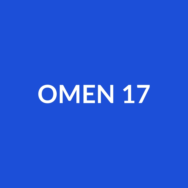 HP OMEN 17" gaming laptop with Intel Core Ultra 7 processor, NVIDIA RTX 5090 GPU, 48GB RAM, and 2TB SSD in Silver.
