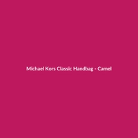 Michael Kors Classic Handbag in Camel color, made of cotton, suitable for women and weekend occasions.