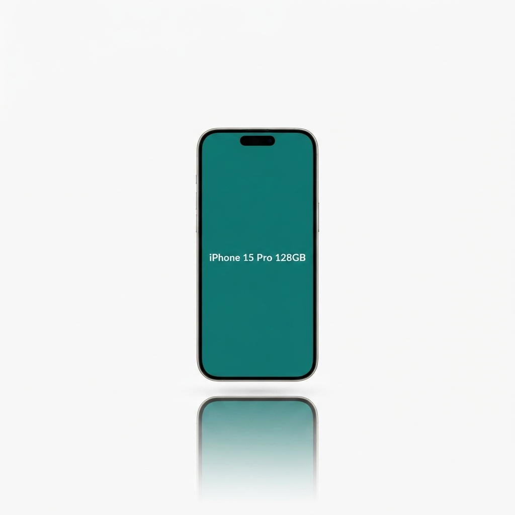 iPhone 15 Pro 128GB in Green, showcasing its sleek design and advanced camera system.