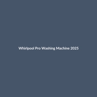 Whirlpool Pro Washing Machine 2025 in Silver and Matte Black, featuring smart technology and energy efficiency.