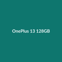 OnePlus 13 128GB smartphone in Desert Titanium and Pink colors, featuring a large screen and camera.