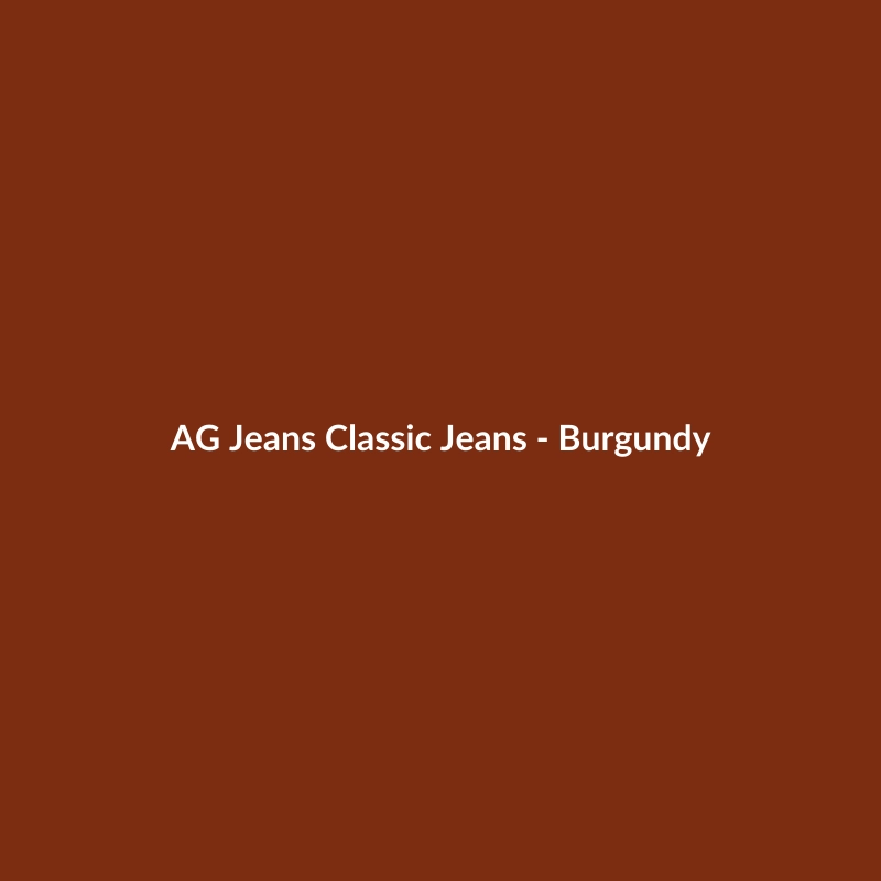 AG Jeans Classic Fit Jeans in Burgundy for Men