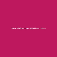 Steve Madden Luxe High Heels in Navy, women's wool shoes for date night, available in various sizes.