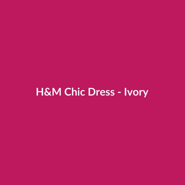 H&M Chic Dress - Ivory - 2