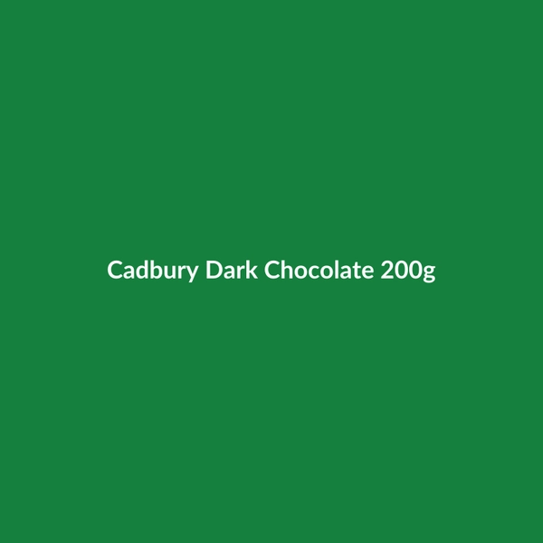 Cadbury Dark Chocolate 200g - 2