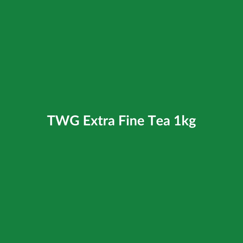 TWG Extra Fine Tea 1kg bag from Organic Corner, featuring Ethiopian origin and gluten-free certification.