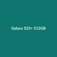 Samsung Galaxy S25+ 512GB smartphone in Black, showcasing its large display and sleek design.