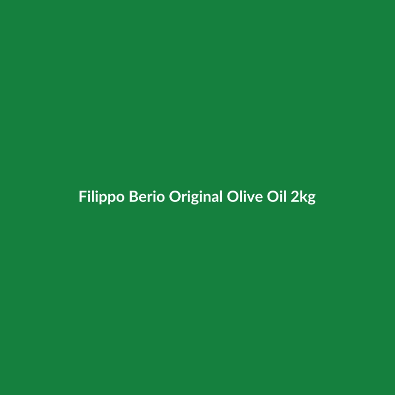 Filippo Berio Original Olive Oil 2kg bottle, showcasing its quality and origin from Spain.