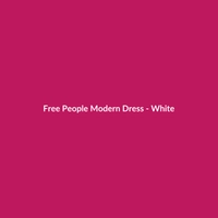 Free People Modern Cotton Dress in White for Women, suitable for work occasions.