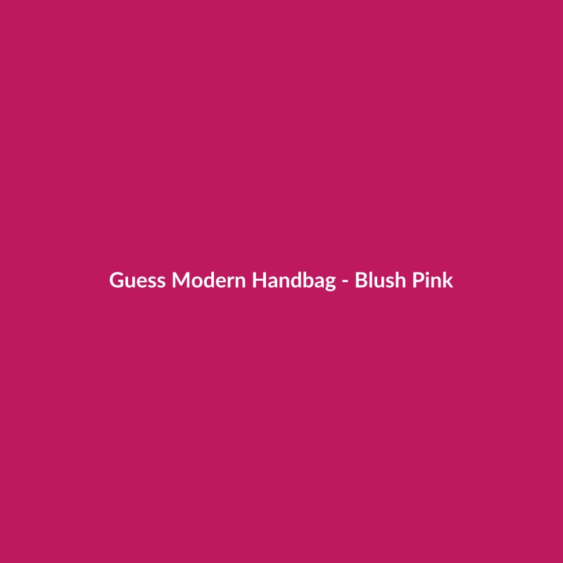 Guess Modern Handbag in Blush Pink, made of leather, suitable for work occasions.