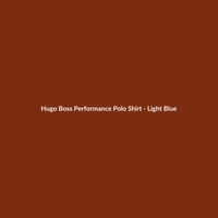 Hugo Boss Performance Polo Shirt in Light Blue, Men's Regular Fit, Nylon Material