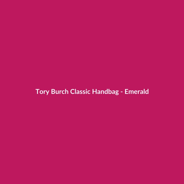 Tory Burch Classic Handbag - Emerald - 2