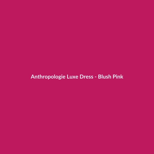 Anthropologie Luxe Dress - Blush Pink - 2