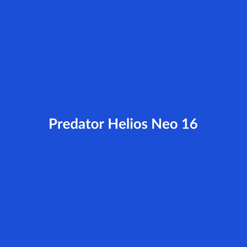Acer Predator Helios Neo 16 gaming laptop in Dark Green with NVIDIA RTX 4090, 64GB RAM, and 18-inch Mini-LED display.