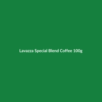 Bag of Lavazza Special Blend Coffee 100g, featuring the Lavazza logo and Italian origin.
