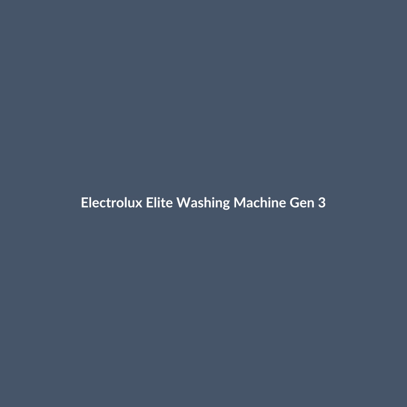 Electrolux Elite Washing Machine Gen 3 in Matte Black, featuring smart home integration and energy efficiency.