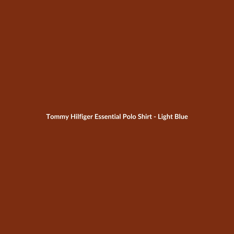 Tommy Hilfiger Essential Polo Shirt in Light Blue for Men, Classic Fit