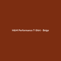 H&M Performance T-Shirt in Beige for Men, featuring an athletic fit.
