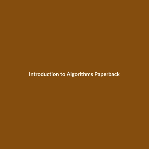 Introduction to Algorithms (Paperback) - 2