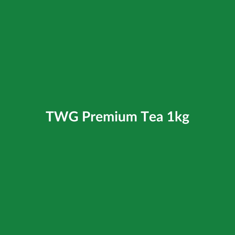 TWG Premium Tea 1kg bag from Organic Corner, featuring Colombian origin and organic certification.
