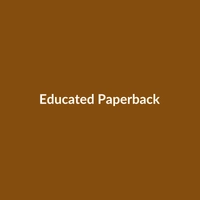 Educated by Tara Westover, a paperback book with a striking cover, rated 4.6 stars.