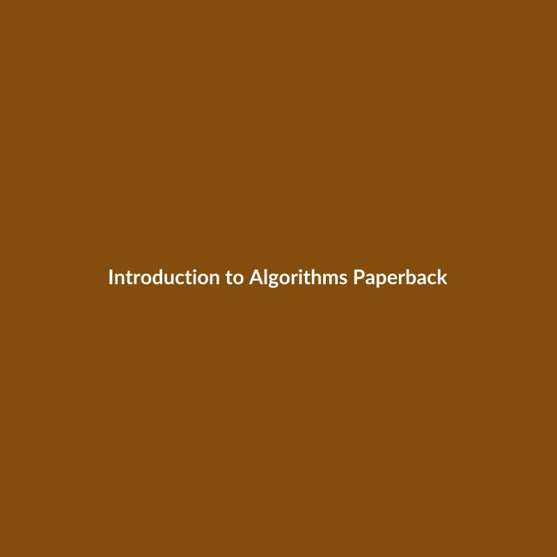 Introduction to Algorithms Paperback book by Thomas Cormen, 545 pages, Science & Technology genre, 4.2 rating.
