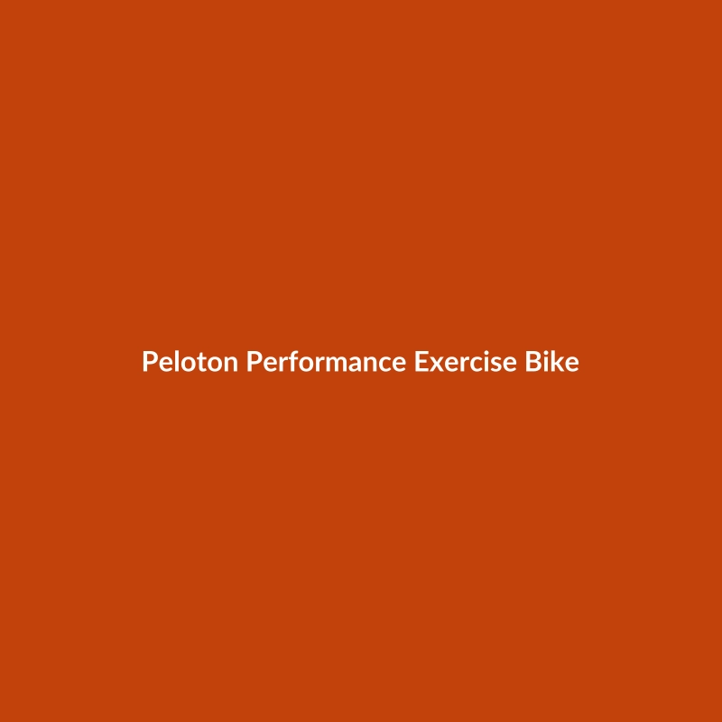 Peloton Performance Exercise Bike in Black with Neon Yellow accents, suitable for intermediate athletes.