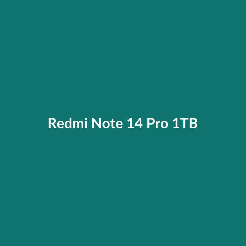 Redmi Note 14 Pro 1TB smartphone in Green, White, Gold, Titanium Gray, or Black, featuring 12GB RAM and 5G connectivity.