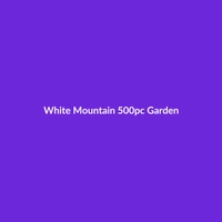 White Mountain 500pc Garden 3000-piece jigsaw puzzle, showcasing a vibrant garden scene.