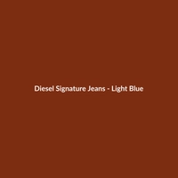 Men's Diesel Signature Jeans in Light Blue, Regular Fit, made from Linen.
