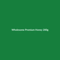 Wholesome Premium Honey 200g jar, showcasing pure Colombian honey.