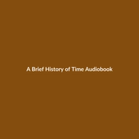 Audiobook cover of 'A Brief History of Time' by Stephen Hawking, a science and technology book.