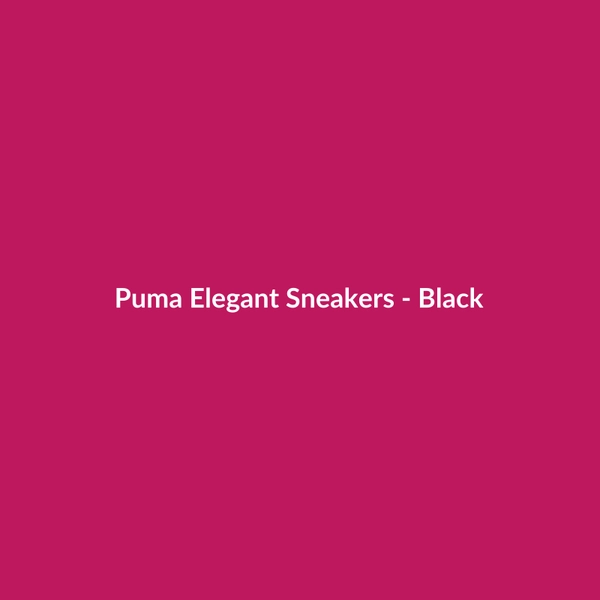 Puma Elegant Sneakers - Black - 2