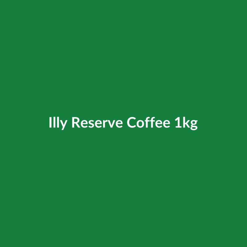 Bag of Illy Reserve Coffee 1kg, featuring premium Colombian coffee beans.