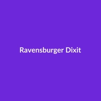 Ravensburger Dixit board game box with colorful artwork, featuring whimsical illustrations.