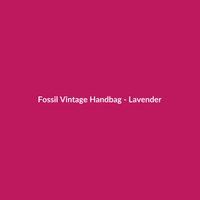 Fossil Vintage Handbag in Lavender, made from linen, suitable for work.