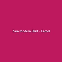 Zara Modern Skirt in Camel, a stylish women's cotton skirt suitable for parties and Fall/Winter occasions.