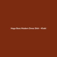 Hugo Boss Modern Dress Shirt in Khaki, Men's Slim Fit, Cashmere Blend