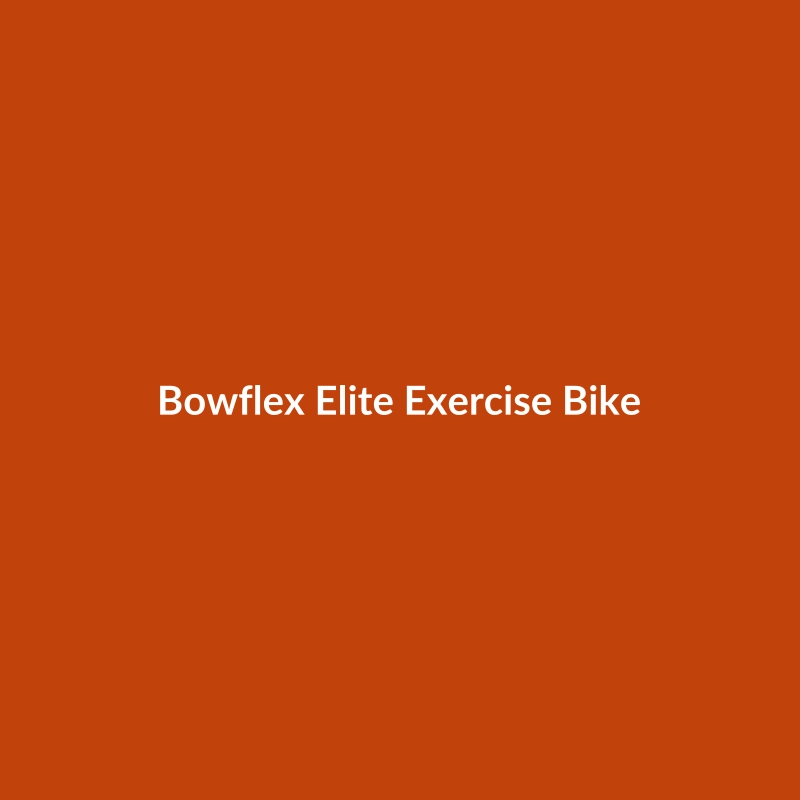 Bowflex Elite Exercise Bike in Black and Blue, ideal for intermediate cyclists and HIIT workouts.