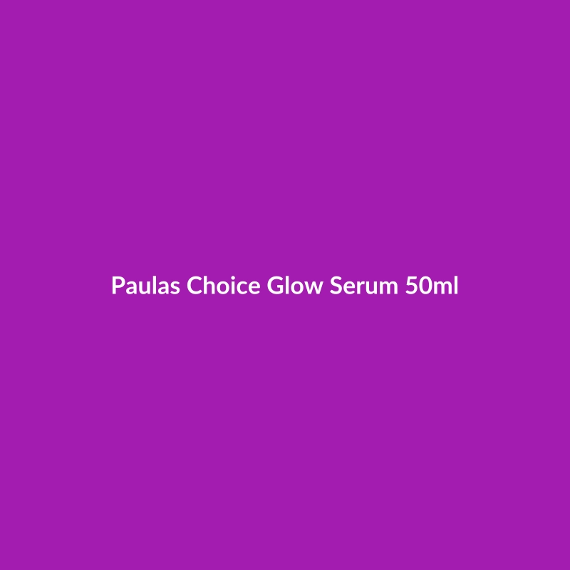 Paula's Choice Glow Serum 50ml bottle, formulated with Niacinamide and Peptides to target dark spots and redness on combination skin.