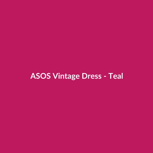 ASOS Vintage Dress - Teal - 2