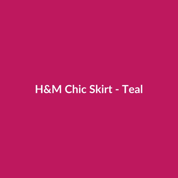 H&M Chic Skirt - Teal - 2