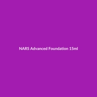 NARS Advanced Foundation 15ml bottle with focus on its texture and key ingredients like Hyaluronic Acid.