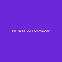 NECA GI Joe Commander action figure, made of wood, suitable for all ages, CPSC Certified.